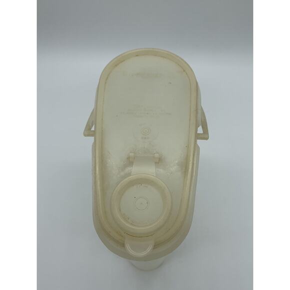 Vintage Tupperware Pitcher 587-1 White 8” Tall Kool-Aid Pitcher Read - Picture 2 of 4